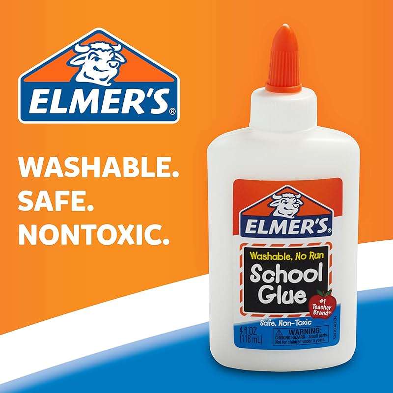Elmer's Liquid School Glue, Slime & Craft, Safe and Non-Toxic, Washable, White, 4 Ounces Each, 12 Count - For Classroom, Home, Office, Teacher Supplies, #1 Teacher Brand - Image 5