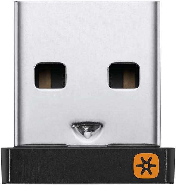Logitech USB Unifying Receiver, 2.4 GHz Wireless Technology, USB Plug Compatible with All Unifying Devices Like Wireless Mouse and Keyboard, PC/Mac/Laptop - Black - Image 2