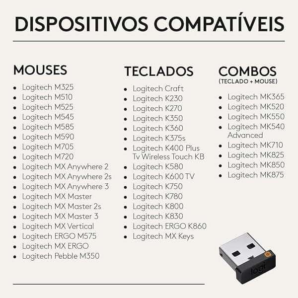 Logitech USB Unifying Receiver, 2.4 GHz Wireless Technology, USB Plug Compatible with All Unifying Devices Like Wireless Mouse and Keyboard, PC/Mac/Laptop - Black - Image 6