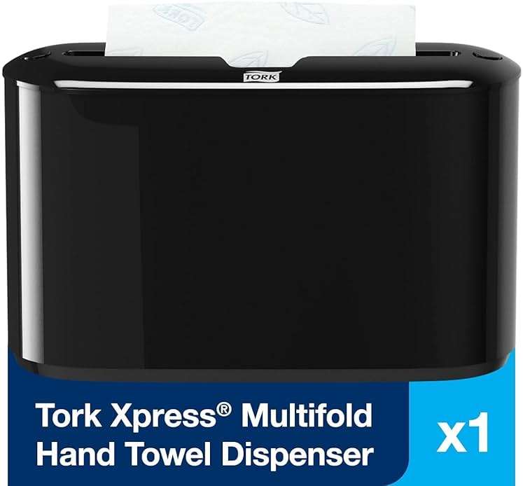 Tork Xpress Paper Towel Dispenser, Black, Single-Dispensing, Compatible with H2 Refills, Space-Saving Design (302028) - Image 3