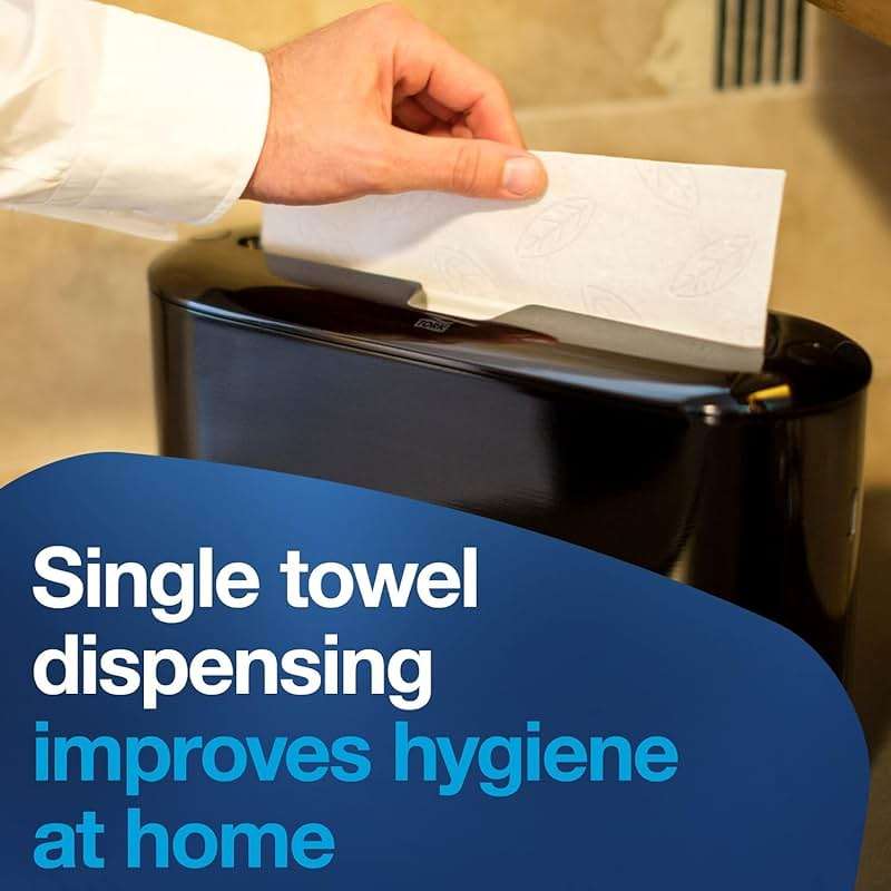 Tork Xpress Paper Towel Dispenser, Black, Single-Dispensing, Compatible with H2 Refills, Space-Saving Design (302028) - Image 8