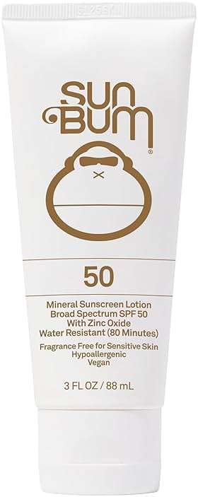 Sun Bum Mineral SPF 50 Sunscreen Body Lotion - Broad Spectrum Moisturizing Sunscreen with Vitamin E - Vegan and Hawaii 104 Act Compliant (Made without Octinoxate & Oxybenzone) - Travel Size - 3 oz - Image 1