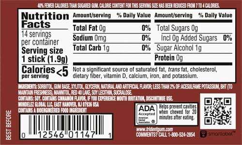 Mondelez Global Trident Cinnamon, 14 ct - Image 2