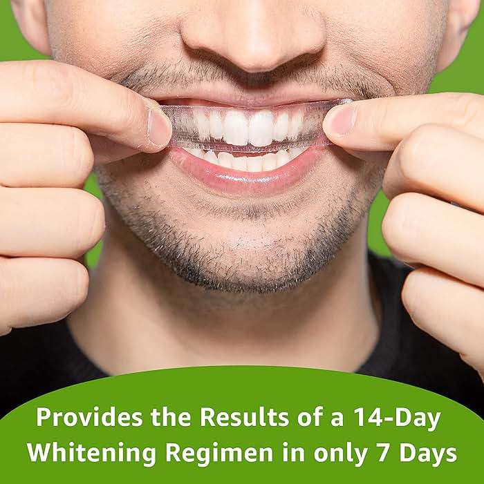 REMBRANDT Deeply White + Peroxide 1 Week Teeth Whitening Kit, Removes Tough Stains, Enamel-Safe, 28 Custom-Fit Whitening Strips (14 Treatments) - Image 4