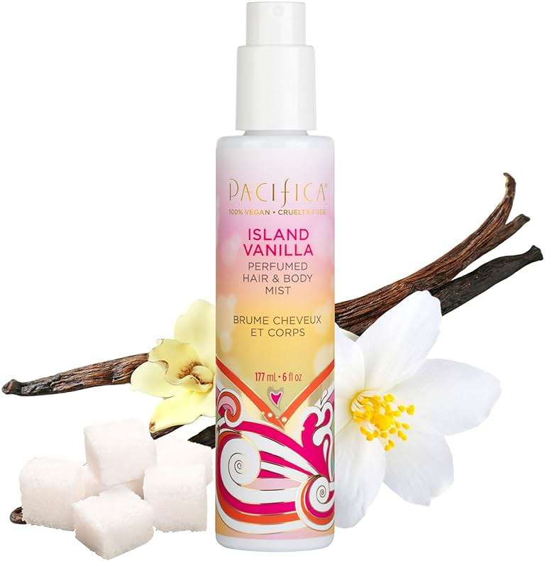 Pacifica Island Vanilla Hair Mist Perfume and Full Body Spray for Women - Fragrance Spray for A Mood-Lifting Experience, Paraben-Free, Clean Beauty No Alcohol, Vegan & Cruelty-Free, 6 oz oz - Image 1