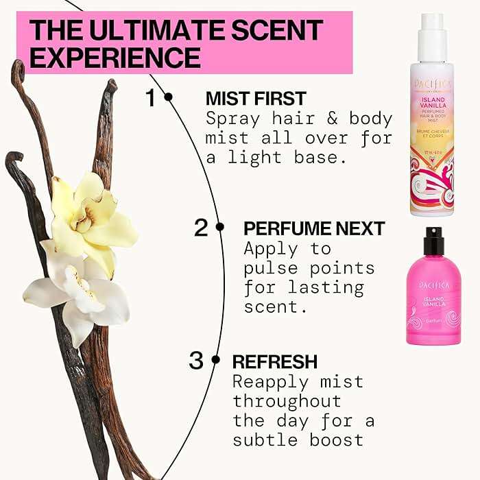 Pacifica Island Vanilla Hair Mist Perfume and Full Body Spray for Women - Fragrance Spray for A Mood-Lifting Experience, Paraben-Free, Clean Beauty No Alcohol, Vegan & Cruelty-Free, 6 oz oz - Image 11