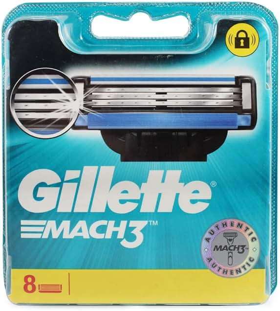 Gillette Mach 3-8 Count (1 x 8 Pack) - Image 1