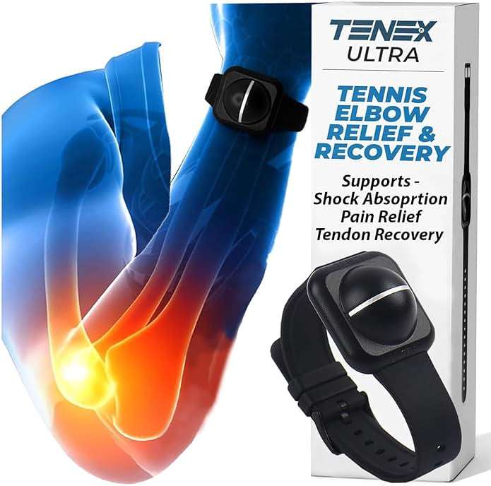 Ultra Tennis Elbow Shock Absorber by TENEX for Men and Women, Wrist-Worn Non-Compression Golfers Elbow Brace and Tendonitis Relief Band, Waterproof, Support for Sports like Pickleball, Work, and Daily Recovery - Image 8