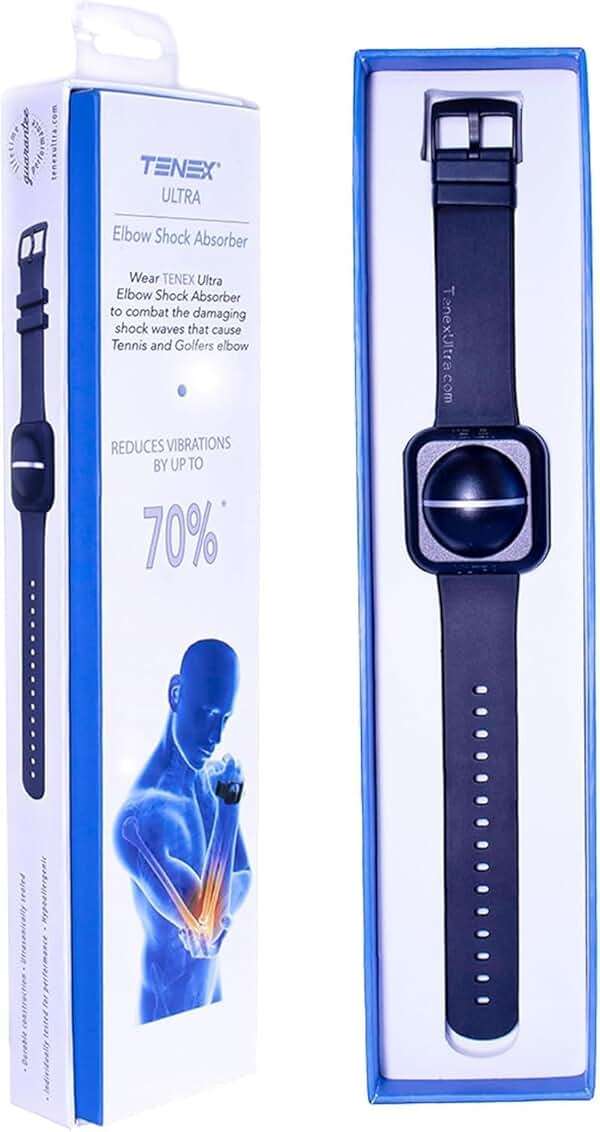 Ultra Tennis Elbow Shock Absorber by TENEX for Men and Women, Wrist-Worn Non-Compression Golfers Elbow Brace and Tendonitis Relief Band, Waterproof, Support for Sports like Pickleball, Work, and Daily Recovery - Image 9