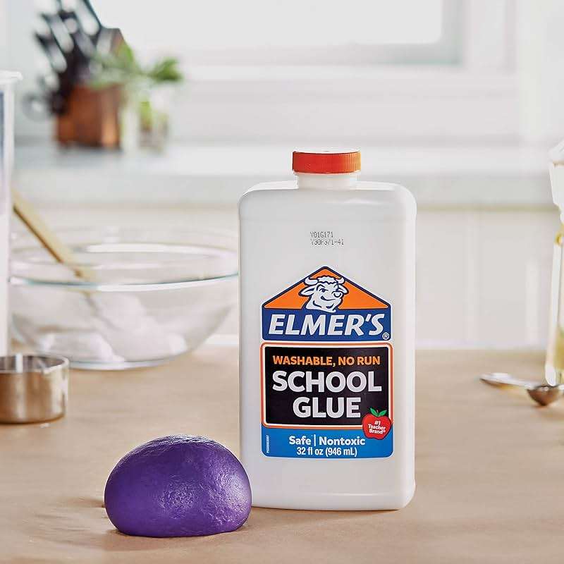 Elmer's Liquid School Glue, White, Washable, 32 Ounces - Great for Making Slime, Arts & Crafts, Back to School, #1 Teacher Brand - Image 5