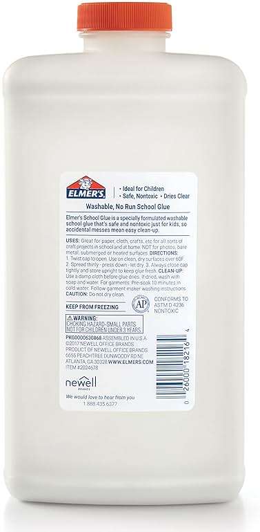 Elmer's Liquid School Glue, White, Washable, 32 Ounces - Great for Making Slime, Arts & Crafts, Back to School, #1 Teacher Brand - Image 8