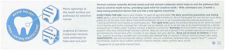 Tom's of Maine, Natural Rapid Relief Sensitive Fluoride Free Toothpaste - Fresh Mint, 4 Ounce - Image 4