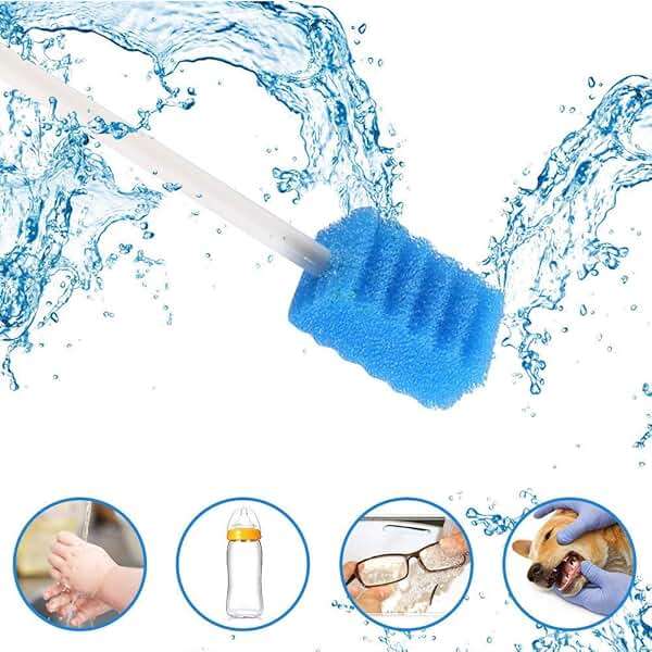 Disposable Oral Care Swabs Tooth Cleaning Mouth Swabs (50 Blue) - Image 4