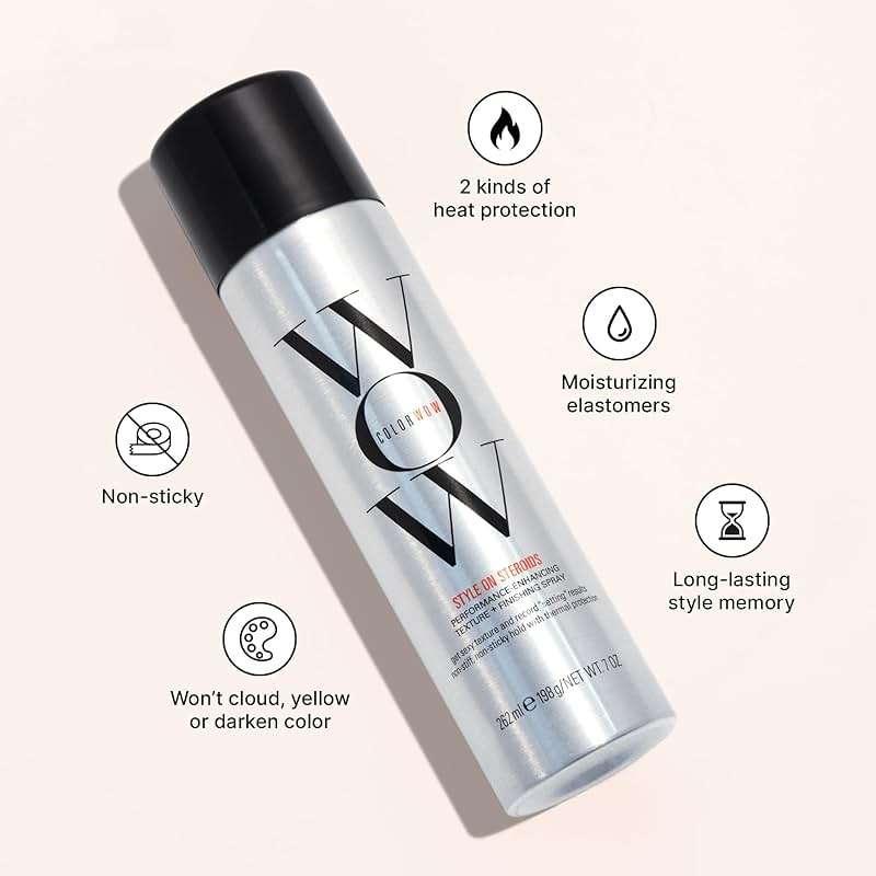 COLOR WOW STYLE ON STEROIDS Texturizing Spray – Achieve Instant Sexy Volume and Texture | Non-Sticky & Moisturizing - Image 2