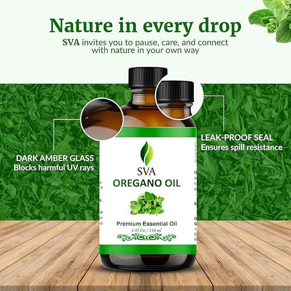 SVA Oregano Essential Oil – 4 Fl Oz – 100% Natural Oregano Oil - for Diffuser, Hair Care, Face, Skin Care, Aromatherapy, Scalp and Body Massage, Soap and Candle Making – with Dropper - Image 8