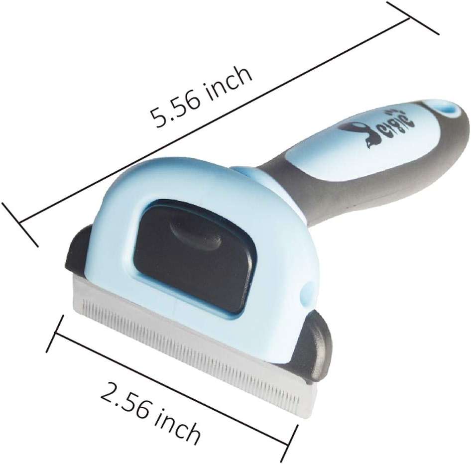 Petgle Cat Brush & Cat Comb for Shedding, 2.5inch Blue - Hair Brush for Long Hair and Short Hair, Pet Grooming Tool for Small to Medium Dogs and Cats, Detangle, Eco Friendly, Weekly Grooming - Image 4