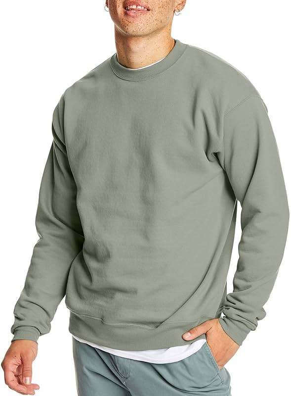 Hanes Men's Sweatshirt, EcoSmart Fleece Crewneck Sweatshirt, Big & Tall Available, 1 or 2-Pack - Image 1