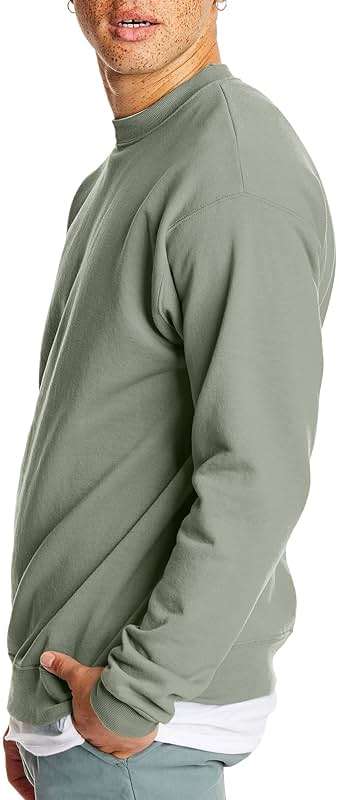 Hanes Men's Sweatshirt, EcoSmart Fleece Crewneck Sweatshirt, Big & Tall Available, 1 or 2-Pack - Image 4