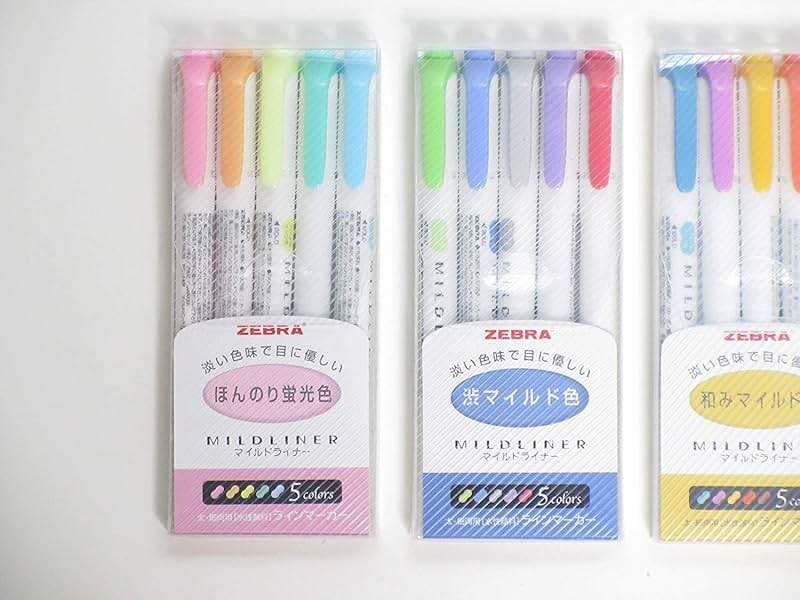 Zebra Mildliner Highlighter Pen Set, 20 Pastel Color Set (Japan Import) - Image 2