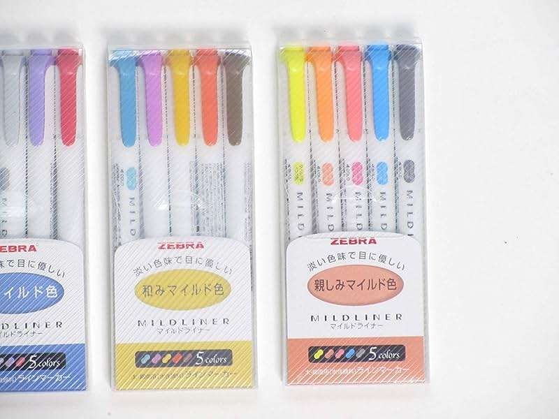 Zebra Mildliner Highlighter Pen Set, 20 Pastel Color Set (Japan Import) - Image 3