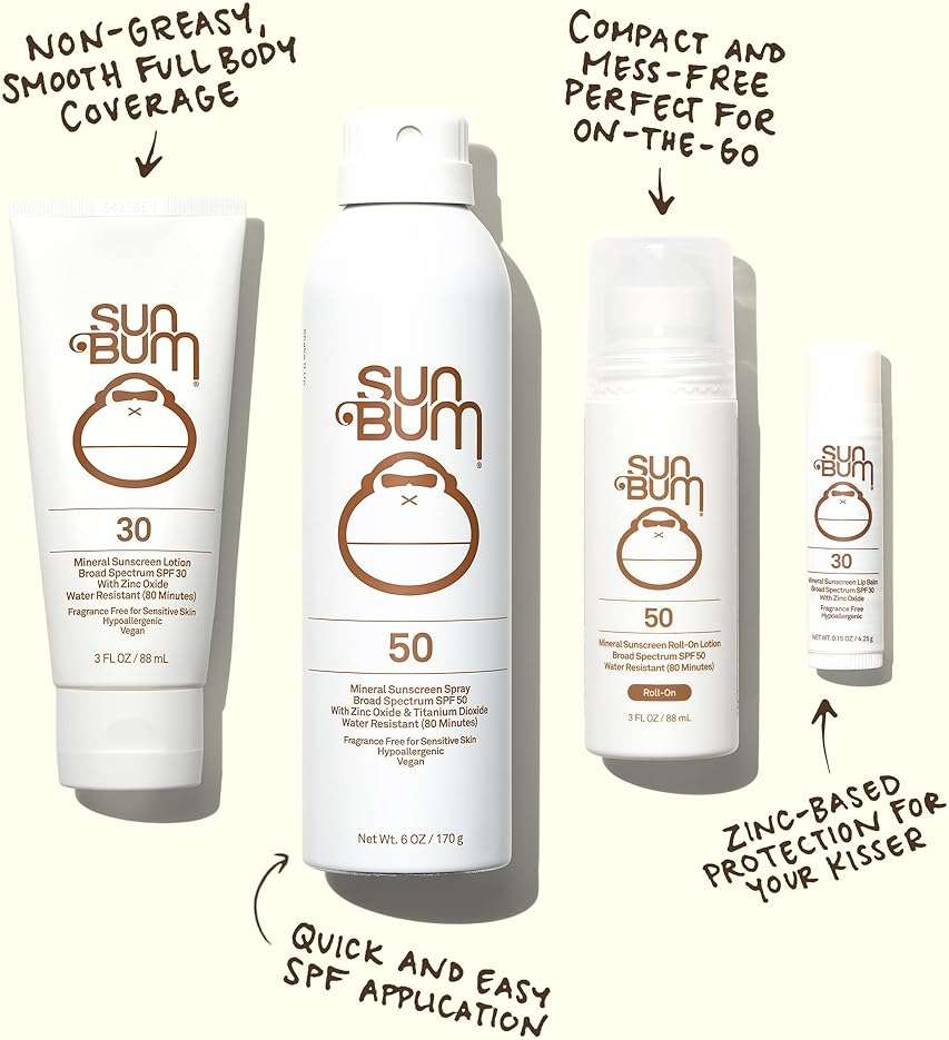 Sun Bum Mineral SPF 30 Sunscreen Body Spray - NEW FORMULA 2026 Water-Resistant Broad Spectrum Moisturizing Sunscreen with Vitamin E - Hawaii 104 Act Compliant (Without Octinoxate & Oxybenzone) - 6 oz - Image 4