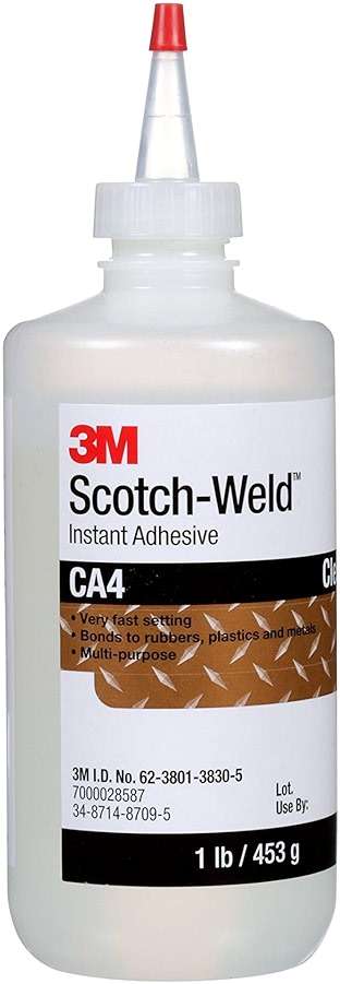 3M Scotch-Weld Instant Adhesive CA4, Clear, 1 Pound, 1 Bottle/Case, Strong, Fast-Acting Glue - Image 3