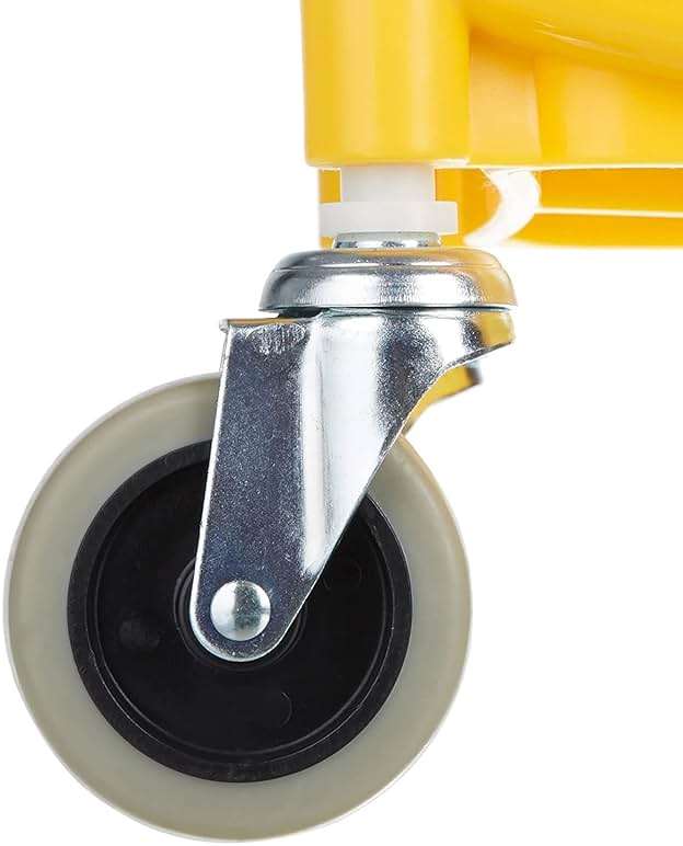 Amazon Basics Side Press Wringer Combo Commercial Floor Cleaning Rectangular Mop Bucket on Wheels, 35-Quart, Yellow - Image 4