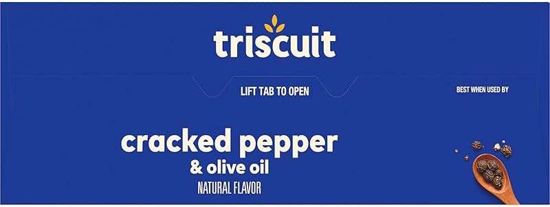 Triscuit Cracked Pepper & Olive Oil Whole Grain Wheat Crackers, Lunch Snacks, Snack Crackers, Family Size, 12.5 oz - Image 19