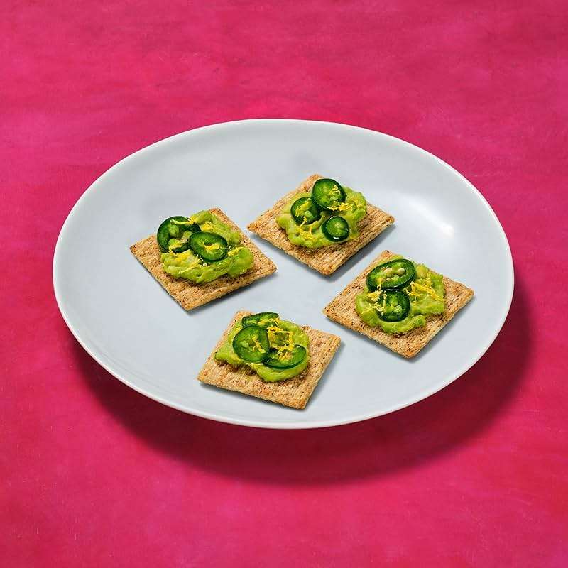 Triscuit Cracked Pepper & Olive Oil Whole Grain Wheat Crackers, Lunch Snacks, Snack Crackers, Family Size, 12.5 oz - Image 8