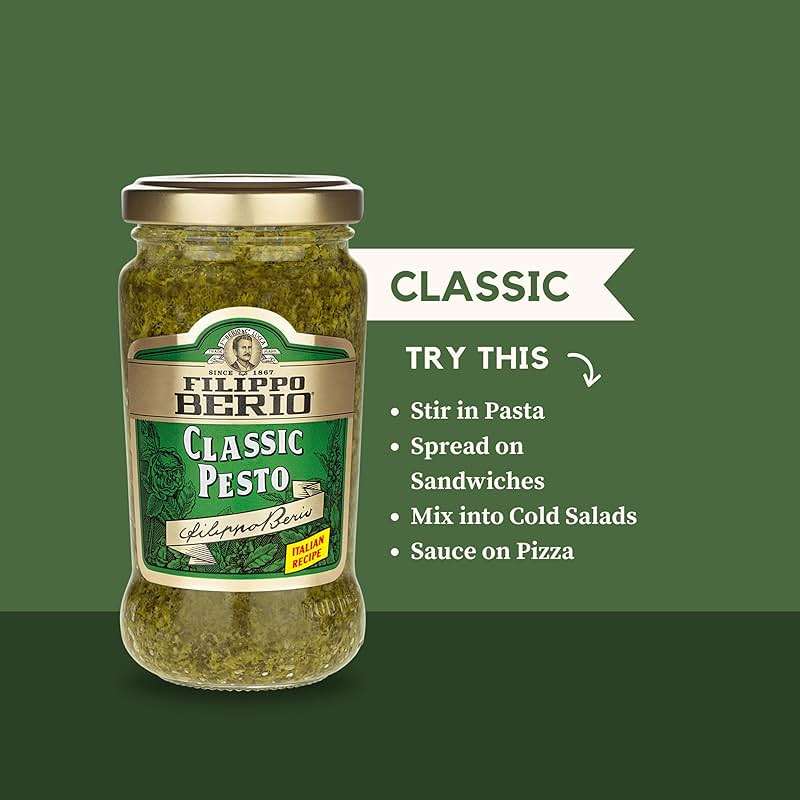 Filippo Berio Pesto, Classic Basil, 6.7 Ounce Glass Jar, Gluten Free, Non-GMO - Image 5