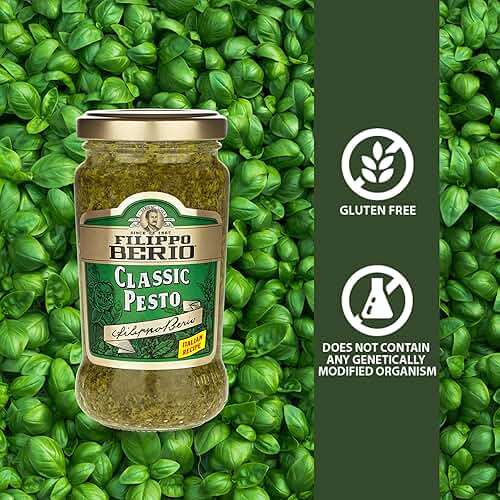 Filippo Berio Pesto, Classic Basil, 6.7 Ounce Glass Jar, Gluten Free, Non-GMO - Image 6