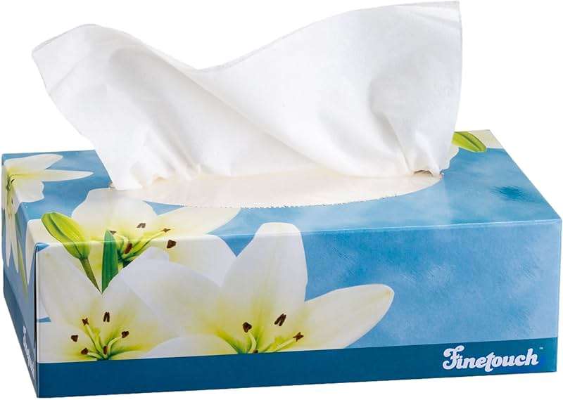 Finetouch Facial Tissues, 2-Ply Soft Facial Tissue - 6 Boxes, 130 Sheets Per Box (780 Total Sheets), Gentle & Durable Tissue Boxes Bulk for Home, Office & Travel - Image 6