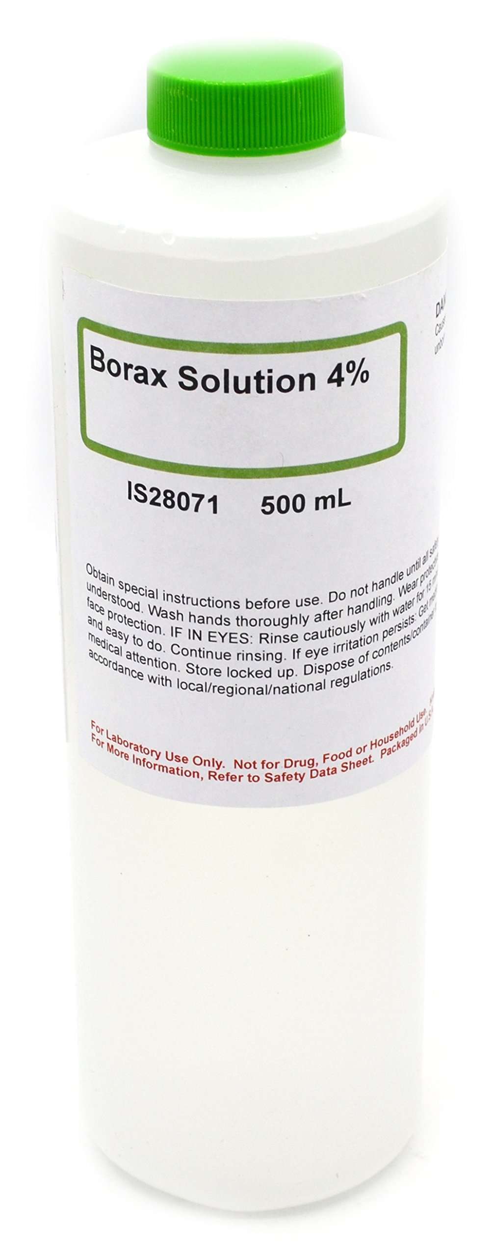 ALDON Innovating Science 4% Borax Solution, 500ml - Laboratory Grade - Excellent for a pH Buffer - The Curated Chemical Collection - Image 1