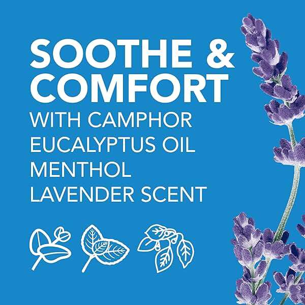 Vicks VapoRub, Lavender Scent, Cough Suppressant, Topical Chest Rub & Analgesic Ointment, Medicated Vicks Vapors, Relief from Cough Due to Cold, Aches & Pains, 1.76oz - Image 5