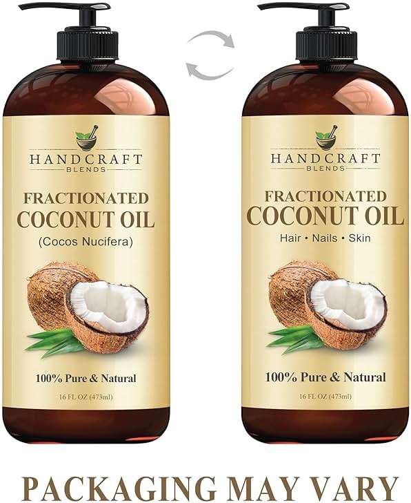 Handcraft Blends Fractionated Coconut Oil - 16 Fl Oz - 100% Pure and Natural - Premium Grade Carrier Oil for Skin, Hair and Body - Massage - Hair Tonic - Image 4