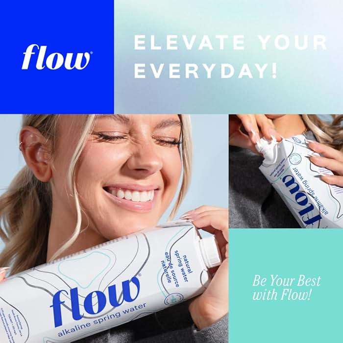Flow Alkaline Spring Water - Refreshing Taste Of Natural Alkaline Water With Natural Electrolytes, Eco-Friendly Packaging, Non-GMO And BPA-Free. Unflavored. 12 Pack of 16.9 FL Bottles - Image 3
