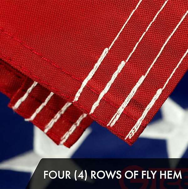 G128 American USA Flag | 2.5x4 Ft | ToughWeave Series Embroidered 210D Polyester | Country Flag, Embroidered Stars, Sewn Stripes, Indoor/Outdoor, Vibrant Colors, Brass Grommets - Image 6