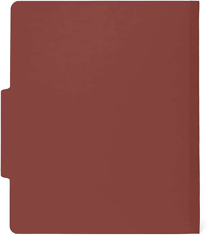 10 Red Classification Folders - 2 Divider - 2 Inch Expansions - Durable 2 Prongs Designed to Organize Standard Medical Files, Law Client Files, Office Reports - Letter Size, Red, 10 Pack - Image 4