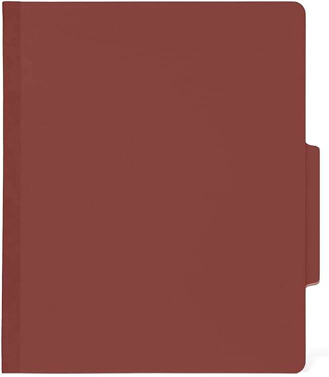 10 Red Classification Folders - 2 Divider - 2 Inch Expansions - Durable 2 Prongs Designed to Organize Standard Medical Files, Law Client Files, Office Reports - Letter Size, Red, 10 Pack - Image 5