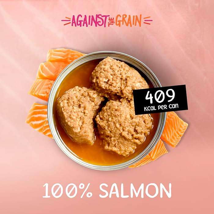 Against The Grain Nothing Else! 100% Salmon Dog Food – 12 Count, 11 oz Each – Single-Ingredient Meatball Texture in Natural Broth – Wet Dog Food – Grain & Gluten Free - Image 5