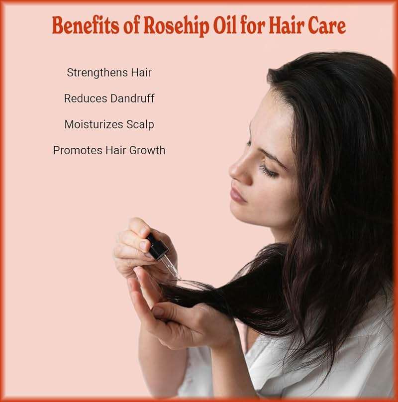 SALE! 4oz Rosehip Seed Oil, 100% Pure and Natural, Cold-Pressed, Unrefined, Organic Moisturizer for Skin and Hair - Includes Pump & Dropper - Image 7