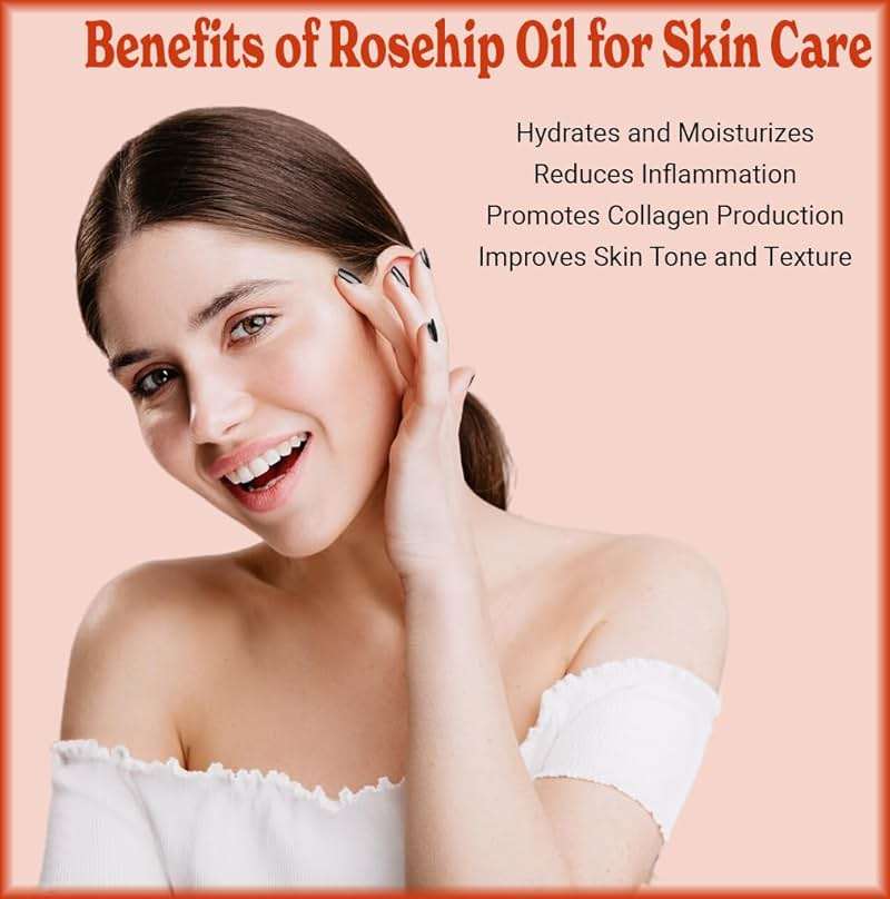 SALE! 4oz Rosehip Seed Oil, 100% Pure and Natural, Cold-Pressed, Unrefined, Organic Moisturizer for Skin and Hair - Includes Pump & Dropper - Image 8