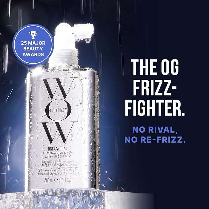 COLOR WOW Dream Coat Supernatural Spray, Anti-Humidity Frizz Control and Heat Protectant for Glassy, Shiny Hair - Image 3