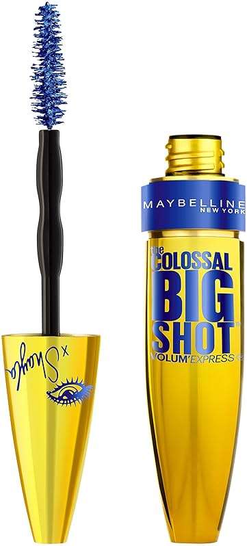 Maybelline New York Volum' Express The Colossal Big Shot Mascara X Shayla, Boomin' in Blue, 0.33 Fluid Ounce - Image 1