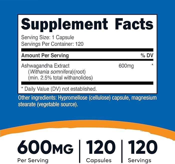 Nutricost Ashwagandha Herbal Supplement 600mg, 120 Capsules - Vegetarian, Non-GMO, Gluten Free, Ashwagandha Root - Image 3