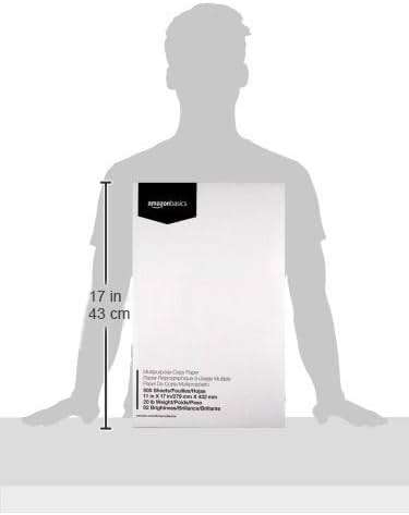 Amazon Basics Multipurpose Copy Printer Paper, 20 lb, 11 x 17 Inches, 5 Reams (2,500 Sheets), 92 Bright White - Image 2