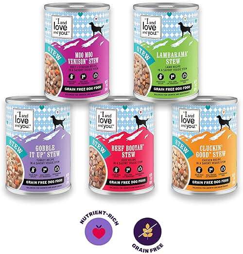 I and love and you Wet Dog Food - Baad Mooon On The Rise Variety Pack - Beef + Lamb, Grain Free, Filler Free 13oz can, 6pk - Image 9
