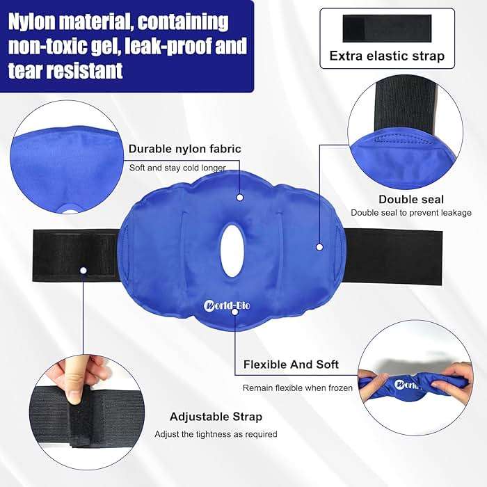 2 Packs Knee Ice Pack Wrap, Reusable Gel Ice Pack for Knee Pain Relief, Cold Therapy for Swelling, Arthritis, Meniscus Tear, ACL Injury & Post Knee Replacement Surgery, Cold Therapy 9.8" x 6.5" - Image 3