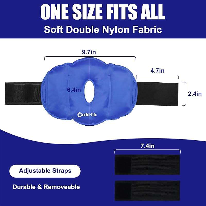 2 Packs Knee Ice Pack Wrap, Reusable Gel Ice Pack for Knee Pain Relief, Cold Therapy for Swelling, Arthritis, Meniscus Tear, ACL Injury & Post Knee Replacement Surgery, Cold Therapy 9.8" x 6.5" - Image 5
