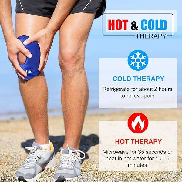 2 Packs Knee Ice Pack Wrap, Reusable Gel Ice Pack for Knee Pain Relief, Cold Therapy for Swelling, Arthritis, Meniscus Tear, ACL Injury & Post Knee Replacement Surgery, Cold Therapy 9.8" x 6.5" - Image 6